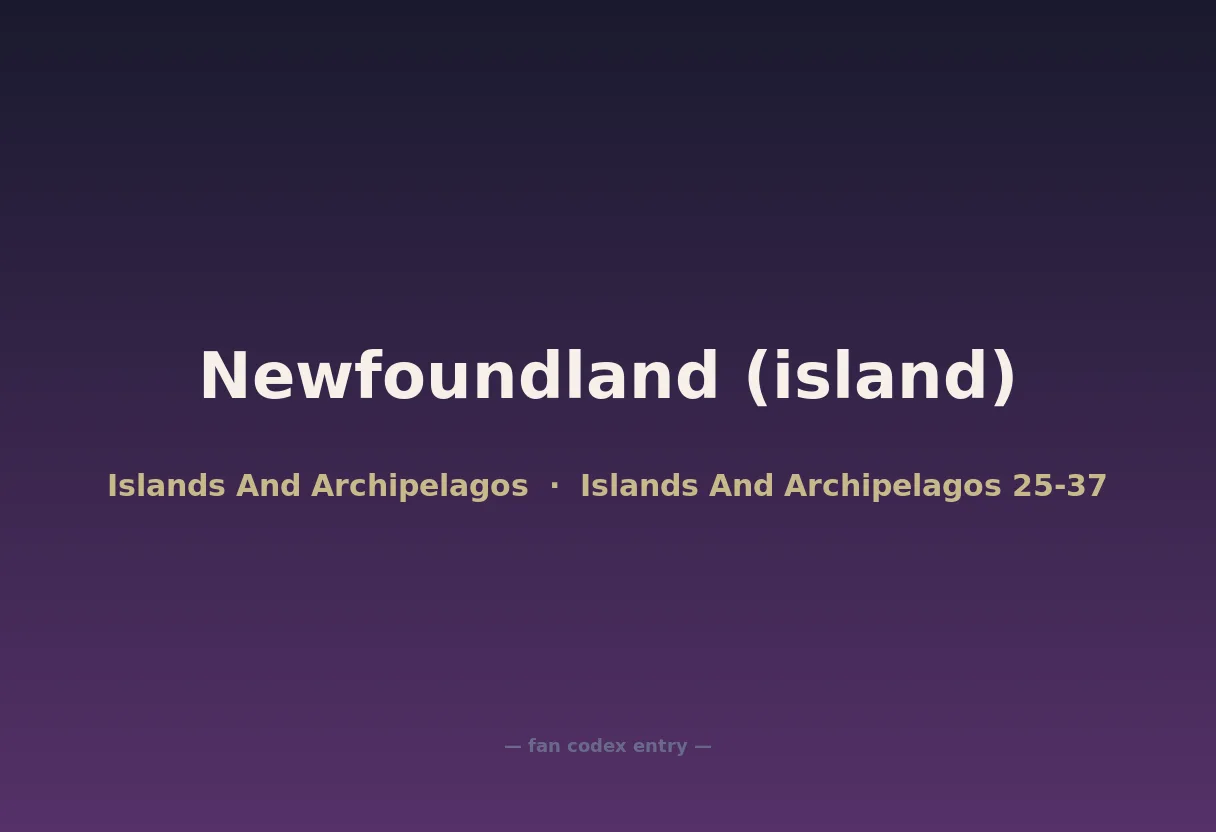 Newfoundland (island)