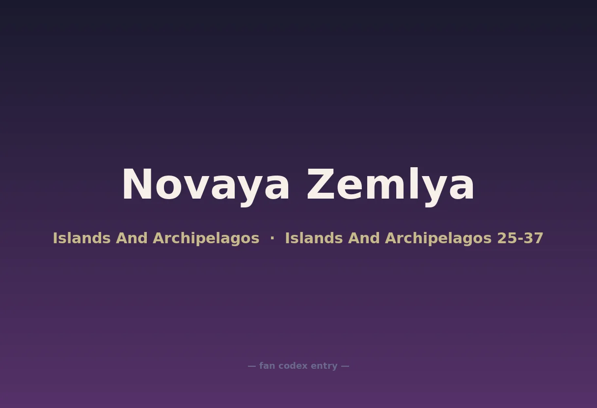 Novaya Zemlya