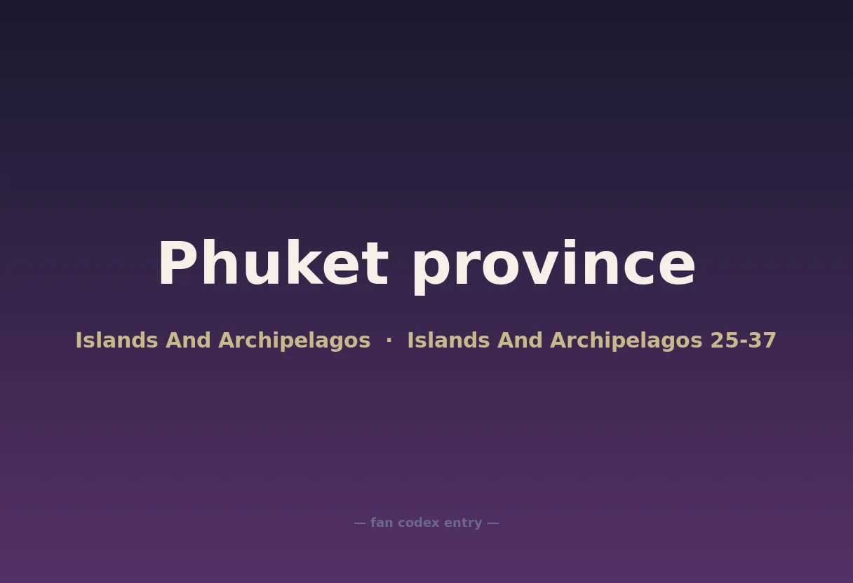 Phuket province